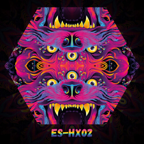 ES-HX02 - UV-Reactive Fluorescent Hexagon - Design Preview