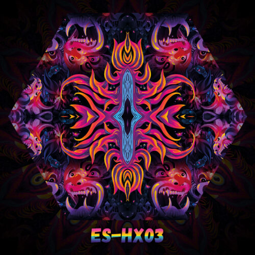 ES-HX03 - UV-Reactive Fluorescent Hexagon - Design Preview