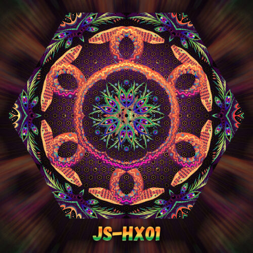 JS-HX01 - UV-Reactive Fluorescent Hexagon - Design Preview