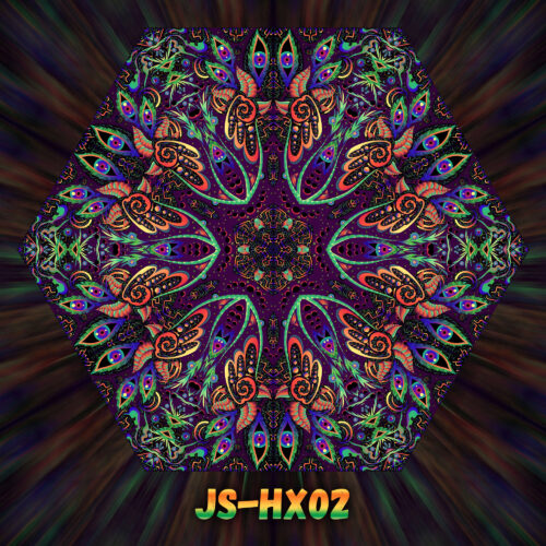 JS-HX02 - UV-Reactive Fluorescent Hexagon - Design Preview
