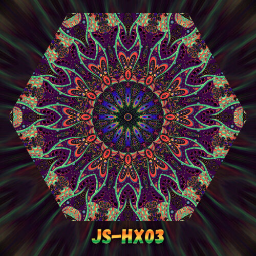 JS-HX03 - UV-Reactive Fluorescent Hexagon - Design Preview