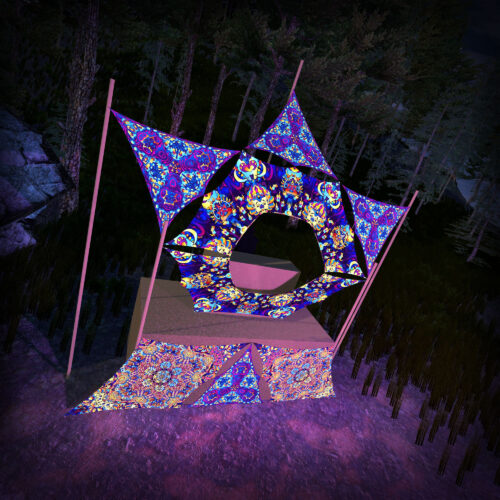 Kali in Acidland - Donut DJ-Stage - V4 - 3D-Preview