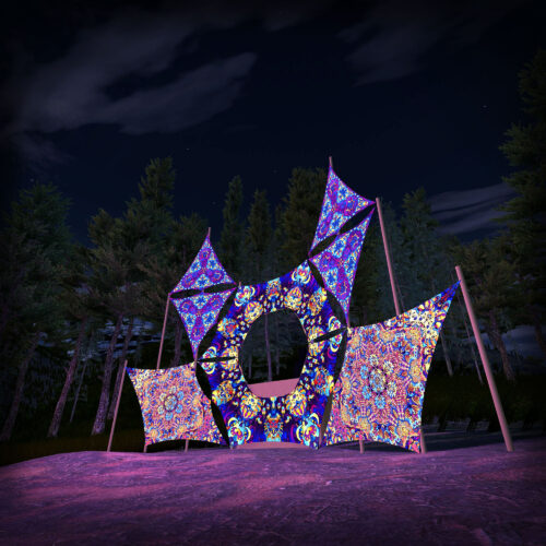 Kali in Acidland - Donut DJ-Stage - V4 - 3D-Preview