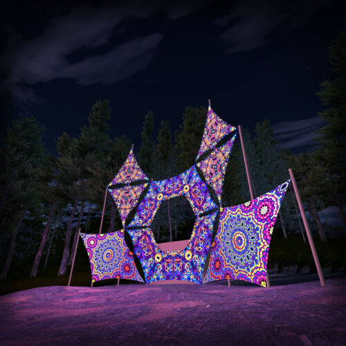 Kali in Acidland - Donut DJ-Stage - V5 - 3D-Preview