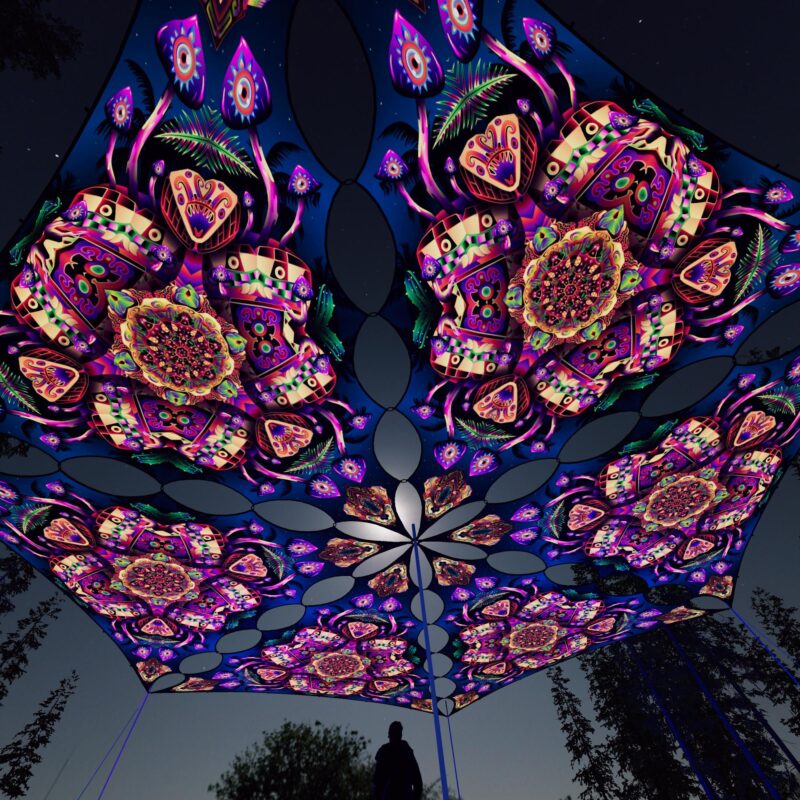 Fungal Rift - FR-TR04 - 6 UV-Triangles Canopy - 3D-Preview