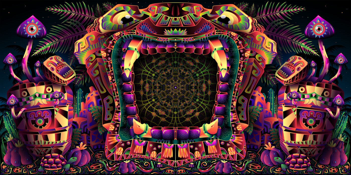 Fungal Rift - Psychedelic Art by Andrei Verner