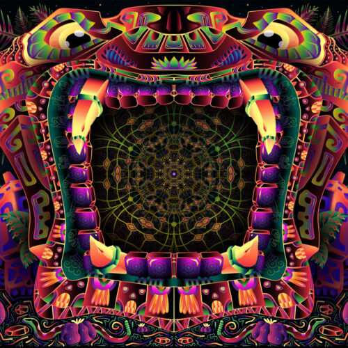 Fungal Rift - Psychedelic Art by Andrei Verner