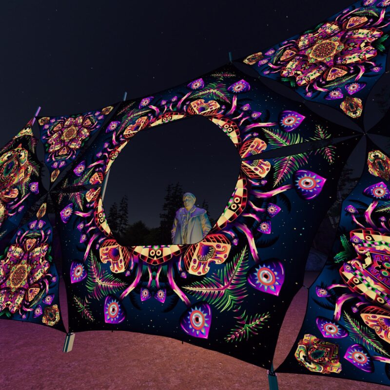 Fungal Rift - Donut DJ-Stage - V4 - 3D-Preview