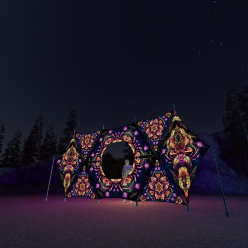 Fungal Rift - Donut DJ-Stage - V4 - 3D-Preview