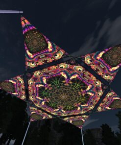 Fungal Rift - FR-HX01 and FR-TR01 - 1 UV-Hexagon and 6 UV-Triangles Canopy - 3D-Preview