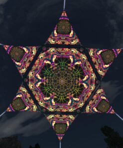 Fungal Rift - FR-HX01 and FR-TR01 - 1 UV-Hexagon and 6 UV-Triangles Canopy - 3D-Preview