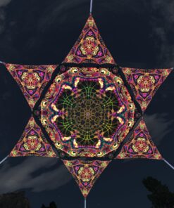 Fungal Rift - FR-HX01 and FR-TR02 - 1 UV-Hexagon and 6 UV-Triangles Canopy - 3D-Preview