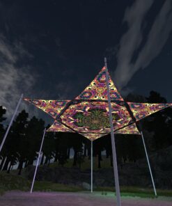 Fungal Rift - FR-HX01 and FR-TR03 - 1 UV-Hexagon and 6 UV-Triangles Canopy - 3D-Preview