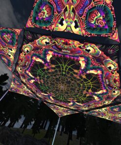 Fungal Rift - FR-HX01 and FR-TR03 - 1 UV-Hexagon and 6 UV-Triangles Canopy - 3D-Preview