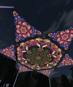 Fungal Rift - FR-HX01 and FR-TR04 - 1 UV-Hexagon and 6 UV-Triangles Canopy - 3D-Preview