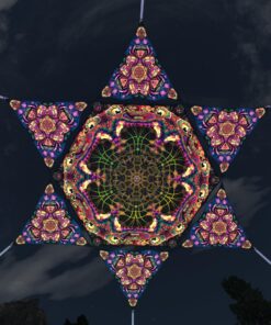 Fungal Rift - FR-HX01 and FR-TR04 - 1 UV-Hexagon and 6 UV-Triangles Canopy - 3D-Preview