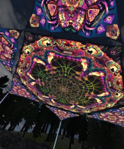 Fungal Rift - FR-HX01 and FR-TR04 - 1 UV-Hexagon and 6 UV-Triangles Canopy - 3D-Preview