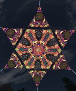 Fungal Rift - FR-HX02 and FR-TR01 - 1 UV-Hexagon and 6 UV-Triangles Canopy - 3D-Preview