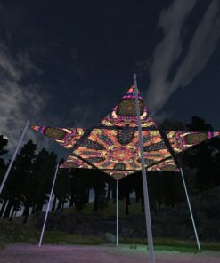 Fungal Rift - FR-HX02 and FR-TR01 - 1 UV-Hexagon and 6 UV-Triangles Canopy - 3D-Preview