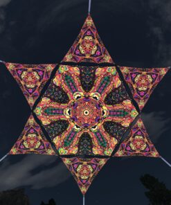 Fungal Rift - FR-HX02 and FR-TR02 - 1 UV-Hexagon and 6 UV-Triangles Canopy - 3D-Preview