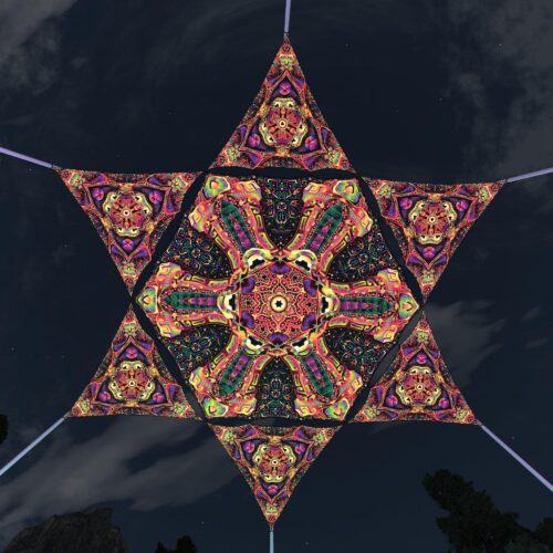 Fungal Rift - FR-HX02 and FR-TR02 - 1 UV-Hexagon and 6 UV-Triangles Canopy - 3D-Preview