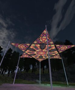 Fungal Rift - FR-HX02 and FR-TR02 - 1 UV-Hexagon and 6 UV-Triangles Canopy - 3D-Preview
