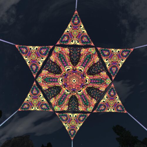 Fungal Rift - FR-HX02 and FR-TR03 - 1 UV-Hexagon and 6 UV-Triangles Canopy - 3D-Preview