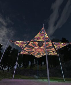 Fungal Rift - FR-HX02 and FR-TR03 - 1 UV-Hexagon and 6 UV-Triangles Canopy - 3D-Preview