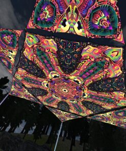 Fungal Rift - FR-HX02 and FR-TR03 - 1 UV-Hexagon and 6 UV-Triangles Canopy - 3D-Preview