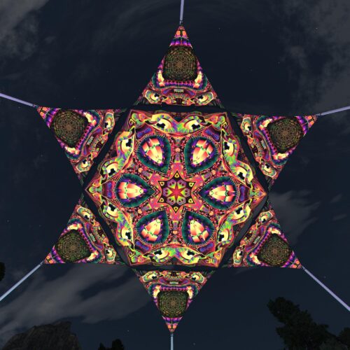 Fungal Rift - FR-HX03 and FR-TR01 - 1 UV-Hexagon and 6 UV-Triangles Canopy - 3D-Preview