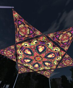 Fungal Rift - FR-HX03 and FR-TR02 - 1 UV-Hexagon and 6 UV-Triangles Canopy - 3D-Preview
