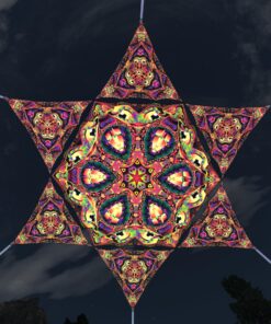 Fungal Rift - FR-HX03 and FR-TR02 - 1 UV-Hexagon and 6 UV-Triangles Canopy - 3D-Preview