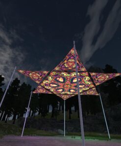 Fungal Rift - FR-HX03 and FR-TR02 - 1 UV-Hexagon and 6 UV-Triangles Canopy - 3D-Preview