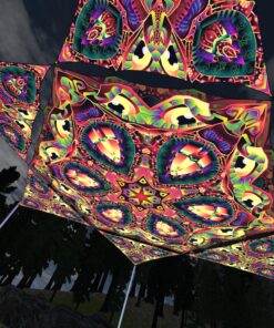 Fungal Rift - FR-HX03 and FR-TR03 - 1 UV-Hexagon and 6 UV-Triangles Canopy - 3D-Preview