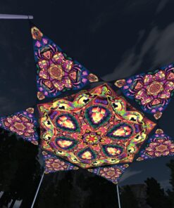 Fungal Rift - FR-HX03 and FR-TR04 - 1 UV-Hexagon and 6 UV-Triangles Canopy - 3D-Preview
