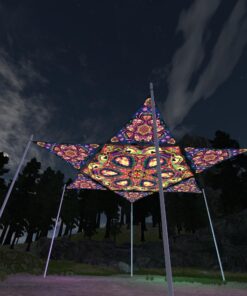 Fungal Rift - FR-HX03 and FR-TR04 - 1 UV-Hexagon and 6 UV-Triangles Canopy - 3D-Preview