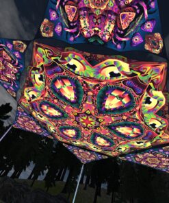 Fungal Rift - FR-HX03 and FR-TR04 - 1 UV-Hexagon and 6 UV-Triangles Canopy - 3D-Preview