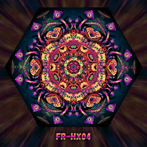 FR-HX04 - UV-Reactive Fluorescent Triangle - Design Preview