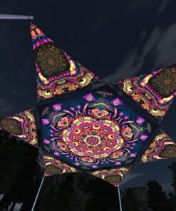 Fungal Rift - FR-HX04 and FR-TR01 - 1 UV-Hexagon and 6 UV-Triangles Canopy - 3D-Preview