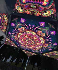 Fungal Rift - FR-HX04 and FR-TR01 - 1 UV-Hexagon and 6 UV-Triangles Canopy - 3D-Preview