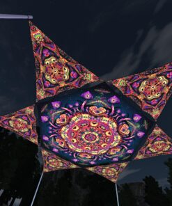 Fungal Rift - FR-HX04 and FR-TR02 - 1 UV-Hexagon and 6 UV-Triangles Canopy - 3D-Preview