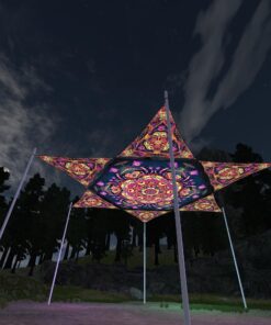 Fungal Rift - FR-HX04 and FR-TR02 - 1 UV-Hexagon and 6 UV-Triangles Canopy - 3D-Preview