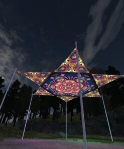 Fungal Rift - FR-HX04 and FR-TR03 - 1 UV-Hexagon and 6 UV-Triangles Canopy - 3D-Preview