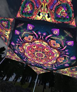 Fungal Rift - FR-HX04 and FR-TR03 - 1 UV-Hexagon and 6 UV-Triangles Canopy - 3D-Preview