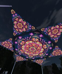 Fungal Rift - FR-HX04 and FR-TR04 - 1 UV-Hexagon and 6 UV-Triangles Canopy - 3D-Preview