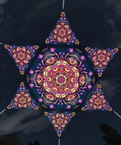 Fungal Rift - FR-HX04 and FR-TR04 - 1 UV-Hexagon and 6 UV-Triangles Canopy - 3D-Preview