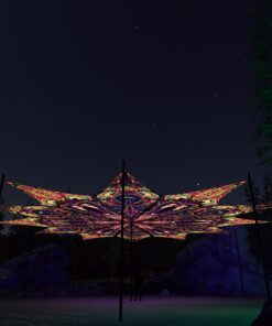 Fungal Rift - FR-PT01 and FR-PT02 - 12 UV-Petals Psychedelic Canopy - 3D-Preview