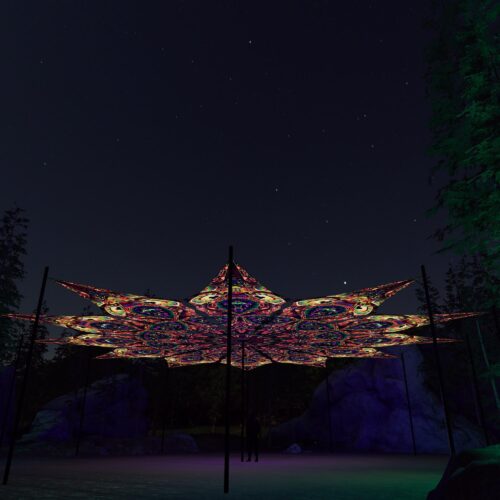 Fungal Rift - FR-PT02 - 12 UV-Petals Psychedelic Canopy - 3D-Preview