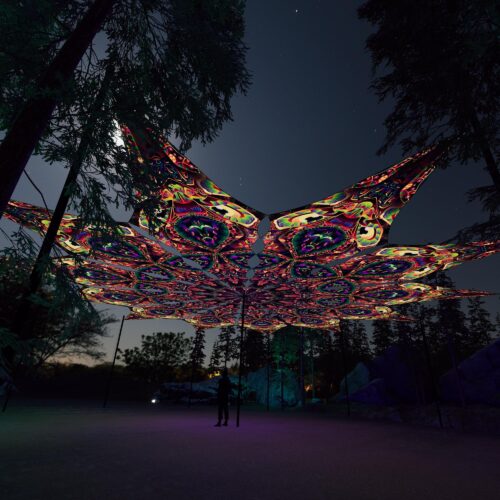 Fungal Rift - FR-PT02 - 12 UV-Petals Psychedelic Canopy - 3D-Preview