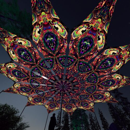 Fungal Rift - FR-PT02 - 12 UV-Petals Psychedelic Canopy - 3D-Preview